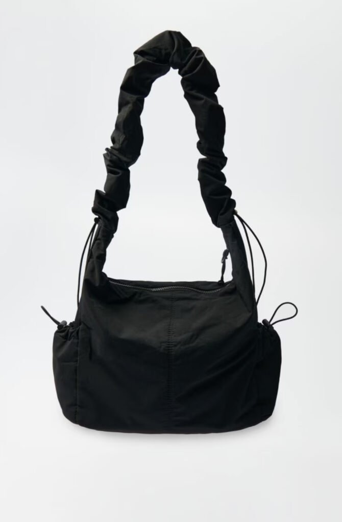 Black Puffer Shoulder Bag